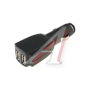 Разветвитель прикуривателя 2 USB 12V-24V Black HEYNER-0
