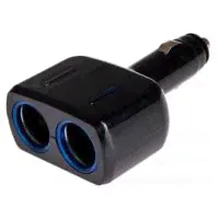 Разветвитель прикуривателя 4 гнезда + USB 12V Black HEYNER
