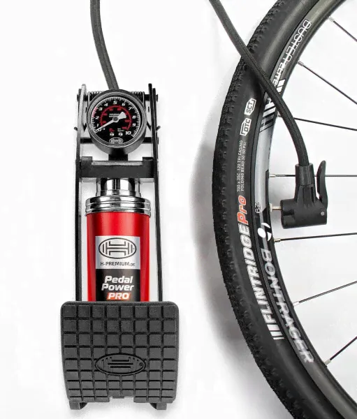 Насос для подкачки шин HEYNER PedalPower PRO 10 Бар-0