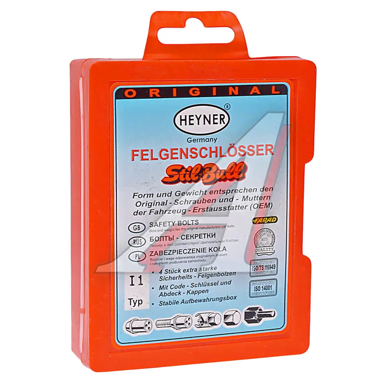 Болт колеса М12х1.5х30 секретки комплект 5шт HEYNER-1